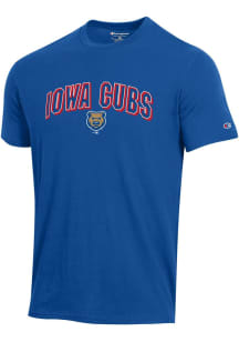 Champion Iowa Cubs Blue Arch Mascot Short Sleeve T Shirt