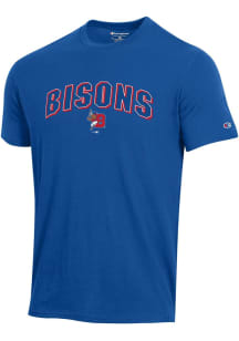 Champion Buffalo Bisons Blue Arch Mascot Short Sleeve T Shirt