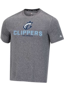Champion Columbus Clippers Grey Heathered Impact Short Sleeve T Shirt