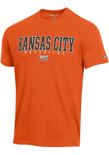 Champion Kansas City Mavericks Orange Stadium Short Sleeve Fashion T Shirt