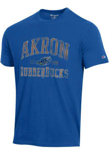 Champion Akron RubberDucks Blue Stadium Short Sleeve T Shirt