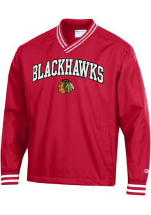 Champion Chicago Blackhawks Mens Red Scout Pullover Jackets