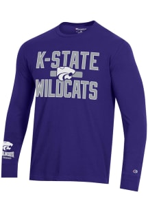 Champion K-State Wildcats Purple Stadium Three Hit Long Sleeve T Shirt