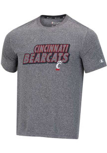 Champion Cincinnati Bearcats Grey Stadium Impact Heather Short Sleeve T Shirt