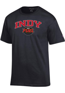 Champion Indianapolis Fuel Black Arched Mascot Short Sleeve T Shirt
