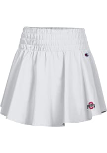 Champion Ohio State Buckeyes Womens White Ruffle Skirt