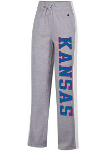 Champion Kansas Jayhawks Womens Track Grey Sweatpants