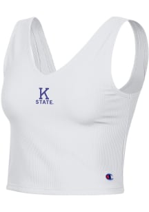 Champion K-State Wildcats Womens White Ottoman Tank Top