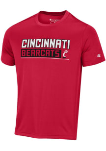 Champion Cincinnati Bearcats Red Stadium Impact Short Sleeve T Shirt
