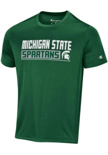 Champion Michigan State Spartans Green Stadium Impact Short Sleeve T Shirt