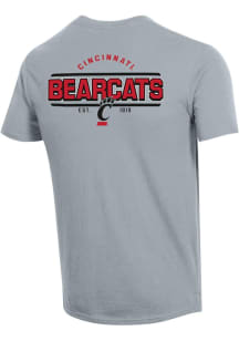 Champion Cincinnati Bearcats Ash Stadium Double Hit Short Sleeve T Shirt