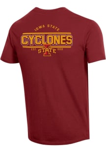 Champion Iowa State Cyclones Cardinal Stadium Double Hit Short Sleeve T Shirt