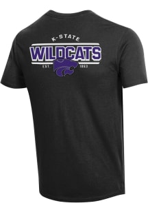 Champion K-State Wildcats Black Stadium Double Hit Short Sleeve T Shirt