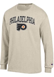 Champion Philadelphia Flyers Oatmeal Arch Mascot Long Sleeve T Shirt