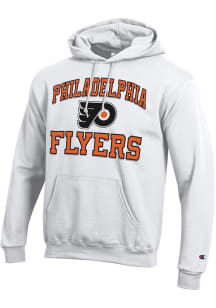 Champion Philadelphia Flyers Mens White Heart and Soul Long Sleeve Hoodie