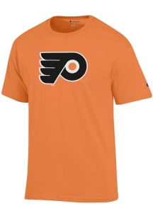 Champion Philadelphia Flyers Orange Primary Logo Short Sleeve T Shirt