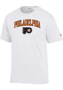 Champion Philadelphia Flyers White Arch Mascot Short Sleeve T Shirt