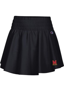 Champion Maryland Terrapins Womens Black Ruffle Skirt