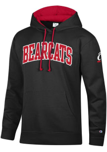 Champion Cincinnati Bearcats Mens Black Stadium Sleeve Hit Long Sleeve Hoodie