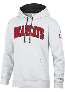 Champion Cincinnati Bearcats Mens White Stadium Sleeve Hit Long Sleeve Hoodie