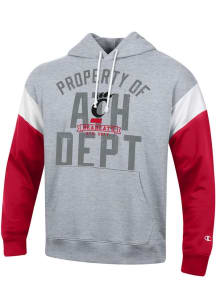 Champion Cincinnati Bearcats Mens Grey Superfan Colorblock Long Sleeve Hoodie