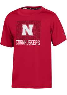 Champion Nebraska Cornhuskers Youth Red Impact Short Sleeve T-Shirt