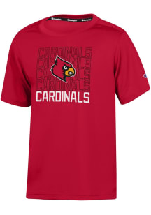 Champion Louisville Cardinals Youth Red Impact Short Sleeve T-Shirt