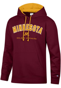 Champion Minnesota Golden Gophers Mens Maroon Stadium Number One Long Sleeve Hoodie