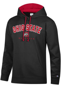 Champion Ohio State Buckeyes Mens Black Stadium Number One Long Sleeve Hoodie