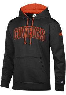 Champion Oklahoma State Cowboys Mens Black Stadium Sleeve Hit Long Sleeve Hoodie