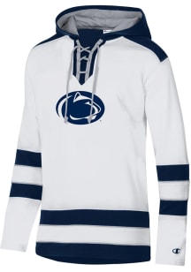 Champion Penn State Nittany Lions Mens White Superfan Hockey Long Sleeve Hoodie