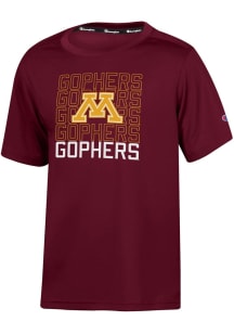 Champion Minnesota Golden Gophers Youth Maroon Impact Short Sleeve T-Shirt