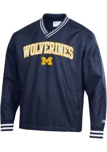 Champion Michigan Wolverines Mens Blue Superfan Scout Pullover Jackets