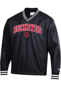 Champion Ohio State Buckeyes Mens Black Superfan Scout Pullover Jackets