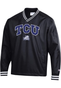 Champion TCU Horned Frogs Mens Black Superfan Scout Pullover Jackets
