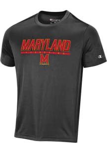 Champion Maryland Terrapins Black Stadium Impact High Density Short Sleeve T Shirt