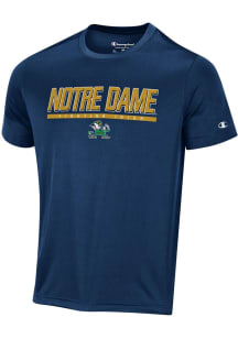 Champion Notre Dame Fighting Irish Navy Blue Stadium Impact High Density Short Sleeve T Shirt