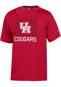 Champion Houston Cougars Youth Red Impact Short Sleeve T-Shirt
