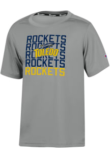Champion Toledo Rockets Youth Grey Impact Short Sleeve T-Shirt