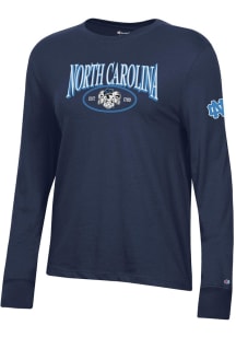 Champion North Carolina Tar Heels Womens Navy Blue Core LS Tee