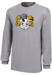 Champion North Carolina Tar Heels Youth Grey Primary Logo Long Sleeve T-Shirt