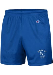 Champion Kansas City Royals Mens Blue Logo Shorts