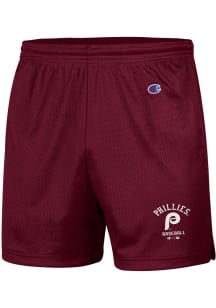 Champion Philadelphia Phillies Mens Maroon Logo Shorts