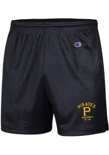 Champion Pittsburgh Pirates Mens Black Logo Shorts