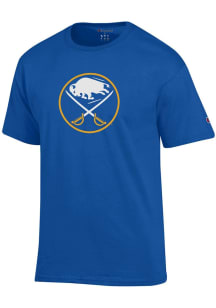 Champion Buffalo Sabres Blue Primary Logo Short Sleeve T Shirt