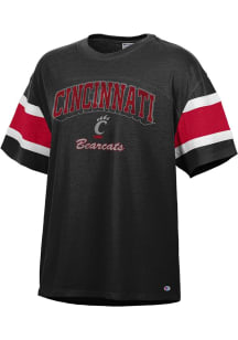 Champion Cincinnati Bearcats Womens Black Captain Short Sleeve T-Shirt