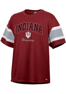 Champion Indiana Hoosiers Womens Cardinal Captain Short Sleeve T-Shirt