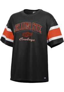 Champion Oklahoma State Cowboys Womens Black Captain Short Sleeve T-Shirt