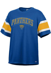 Champion Pitt Panthers Womens Blue Captain Short Sleeve T-Shirt