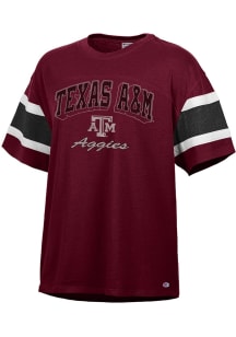 Champion Texas A&M Aggies Womens Maroon Captain Short Sleeve T-Shirt